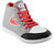 Grey Red Casual Shoes