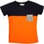 Apricot Kids Green  Orange T-Shirt For Boys