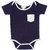 Apricot Kids White And Navy Romper For Baby Boys