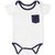 Apricot Kids White And Navy Romper For Baby Boys