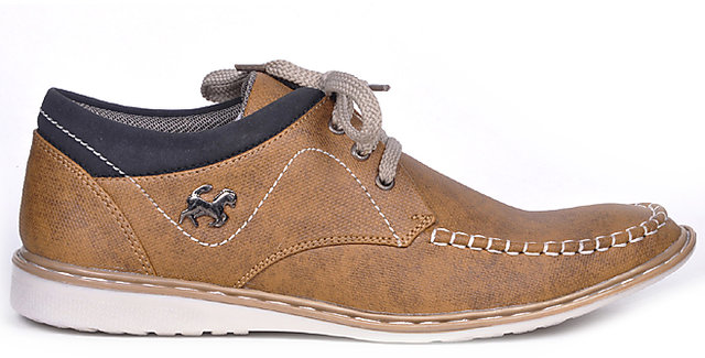 casual shoes brown colour