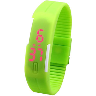LED DIGITAL BAND Wrist Watch-(Green) Unisex