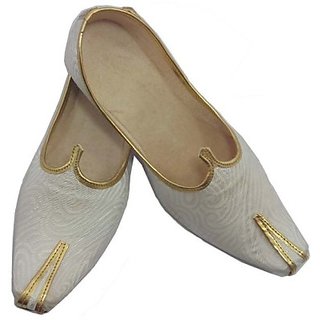 skylyf white ethnic mojari mozari jutti juti jooti footwear available ...