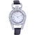 Timer Designer White/Black  Analog Girls Watch