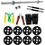 Fitfly Versatile Home Gym Set With 50Kg Rubber Plates(Sh)+5Ft Plain Rod++Gym Accessories