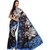 Parchayee Black Crepe Printed Saree Without Blouse