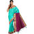 Parchayee Green Silk Plain Saree Without Blouse