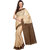 Parchayee Beige Silk Printed Saree Without Blouse