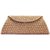 Kleio Canvas Gold Women Clutch