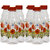 GPET Fridge Water Bottles 1 ltr Blossom Plastic cap Set of 6