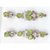 Peridot  Ruby-earring made in silver with rhodium plating