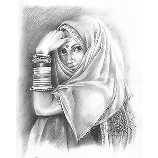 Buy Satyaki Creative Pencil Sketch Painting Online 699 From