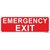 SignageShop  Glow in Dark Emergency Exit Sign