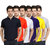 Krazy Katz Premium Polo Neck T Shirts For Men (Pack of 6)