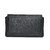 JVM PU Leather Hand Pouch for QMobile Noir LT250 (BLUE)