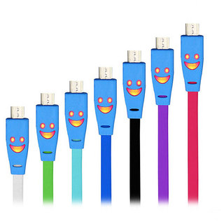 Buy LED Smile USB Data Cables for Android Mobile Online @ ₹120 from ...