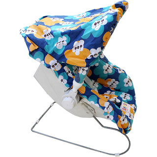 Carry Cot, Rocker And Rocker 9 In 1 - Blue & Green Color