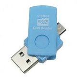 USB 2.0 Micro USB OTG TF Card Reader For Direct Connect Your Cell Phone