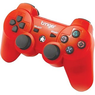 Buy Trriger PS3 Wireless Controller Gamepad (Red, For PS3) Online ...