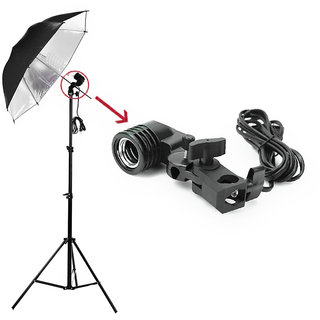 Buy Photography Photo Light Lamp Bulb Single Holder E27 Socket Bracket Studio Eu Plug Online 1999 From Shopclues