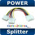 5 Pcs Qty 5.25 Molex PC Power Y Adapter Splitter Cable