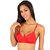 Bralux Red Lace Wirefree Padded Bra