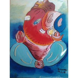 Buy Fabric Painting Of Ganesh Ji Online 1150 From Shopclues