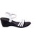Right Steps Womens White Cutout Wedges Sandals