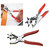 Leather Hole Punch Pliers Revolving Leather Canvas Belt Punch Punching Plier Hol