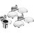 3 Pieces Bathroom Accessories(1-Tumbler Holder,2-Double Soap Dish)-Creta Series