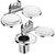 2 Pieces Bathroom Accessories(1-Double Soap Dish,1-Soap Dish With Tumbler Holder)-Creta Series
