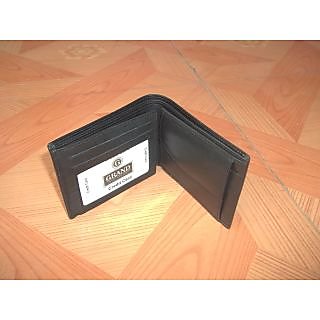 Mens Gents Brown Designer Genuine Leather Wallet Soft Leather Purse