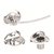 3 Pieces Bathroom Accessories- (1- Napkin Ring, 1- Shop Dish, 1- Tumbler Holder)-Centro Series