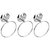Set Of 3 Pieces Stainless Steel Napkin Ring- Creta Series