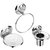 3 Pieces Bathroom Accessories(1-Napkin Ring,1-Soap Dish,1-Tumbler Holder)-Creta Series
