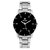 Elios Original Black Dial Analog Steel Watch for Women