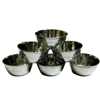Stainless Steel Bowls Set Of 6 Bowls