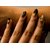 Nail Art Sticker Vintage Black Print