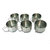 Set of 6 Pcs. Stainless Steel Tea/Coffee Cups