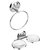 2 Pieces Bathroom Accessories(1-Napkin Ring,1-Double Soap Dish)-Creta Series