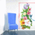 DeStudio Flowers Buke Multi Color Wall Stickers (Wall Covering Area  50cm X 110cm)