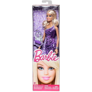 Barbie Glitz Doll - Purple Sparkle Dress, Fashion Doll With Accessories - View #2