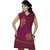 1261 Causal Wear Cotton Magenta Colour Embroidred Front Kurti