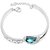 Caratcube Beautiful Crystal Blue Austrian Crystal Charming Bracelet for Women (CTC - 3)