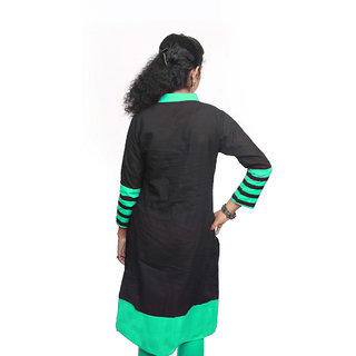 Trendy Women Flora 3/4th Sleeve Solid Womens Cotton Kurti 2025 at ShopCircuit | ONDC