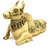 Brass statue of Cow in Yellow Finish