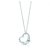Be You Valentine Rhodium Plated Zinc Alloy Heart Shape Pendant with Chain for Women