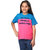 Oleva Girls 100 Cotton Slogan T-shirts BLU PINK24