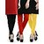 Relax cotton Lycra legging. Black, red  yellow combo offer