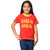 Oleva Girls Kids Slogan T-shirts ORANGE